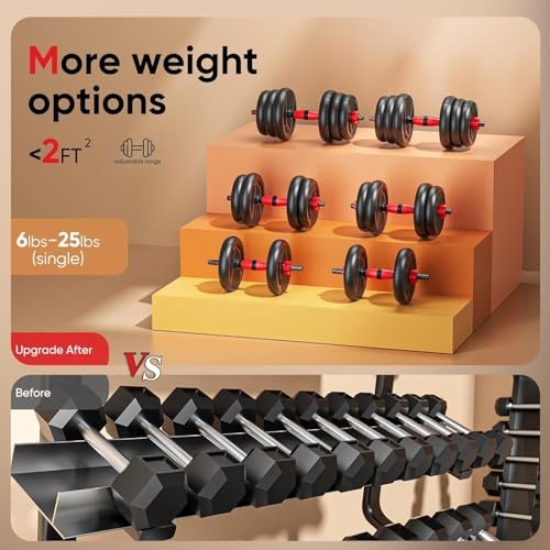 UNNMIIY Adjustable Dumbbells